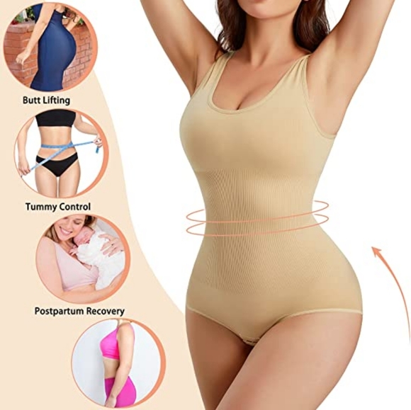 Body Shaper Seamless Bodysuit Tummy Control Fajas Colombianas Waist - Picture 4 of 5